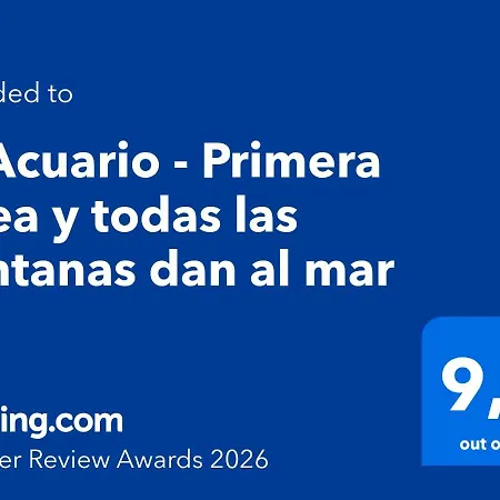 El Acuario - Primera Linea Y Todas Ventanas Dan Al Mar דירה קויירה
